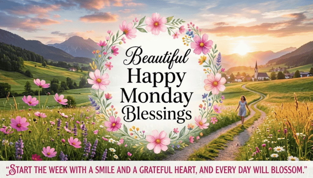Beautiful Happy Monday Blessings