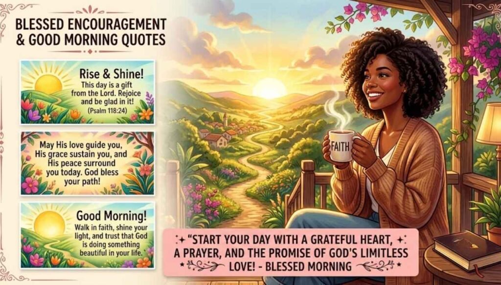 Blessed encouragement African American good morning quotes