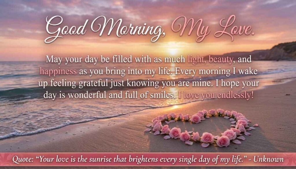 Deep good morning message for her