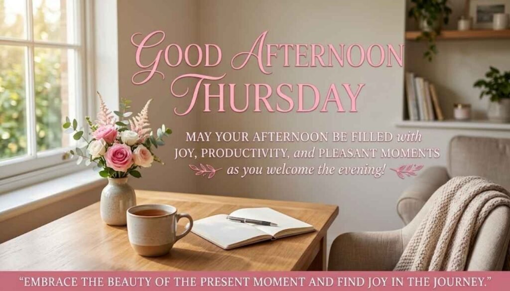 Good afternoon Thursday afternoon quote