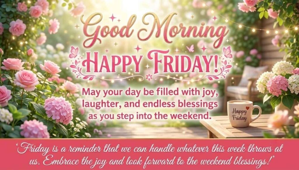 Good morning happy Friday blessings