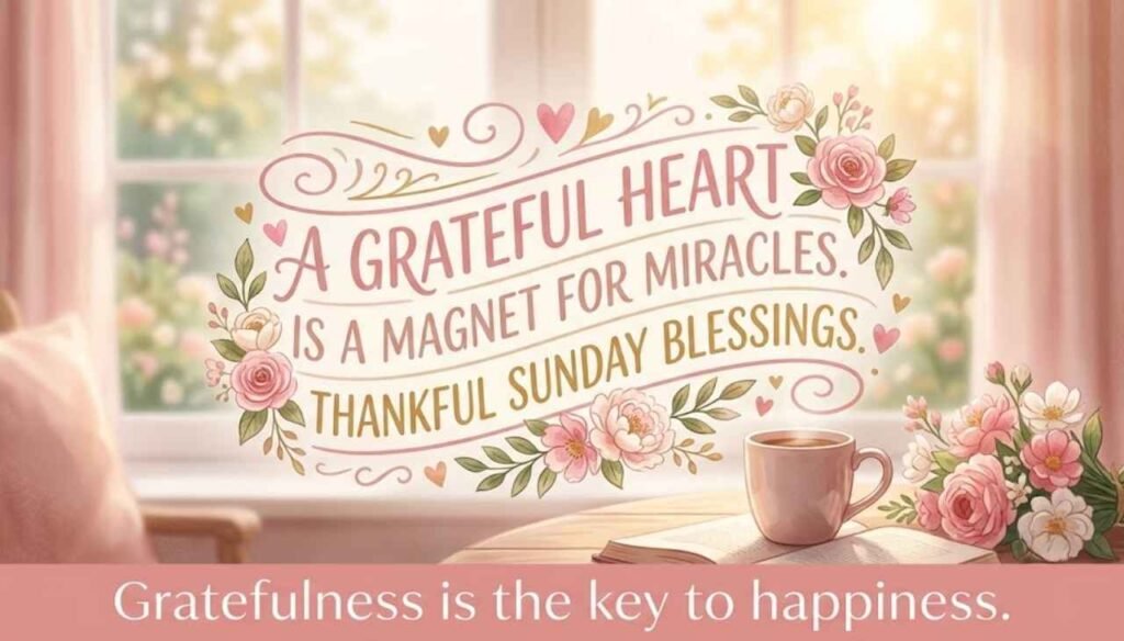 Grateful heart thankful Sunday blessings quotes