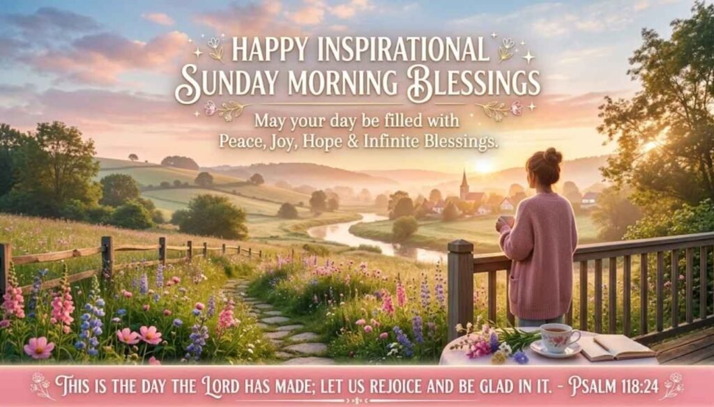 Happy inspirational Sunday morning blessings