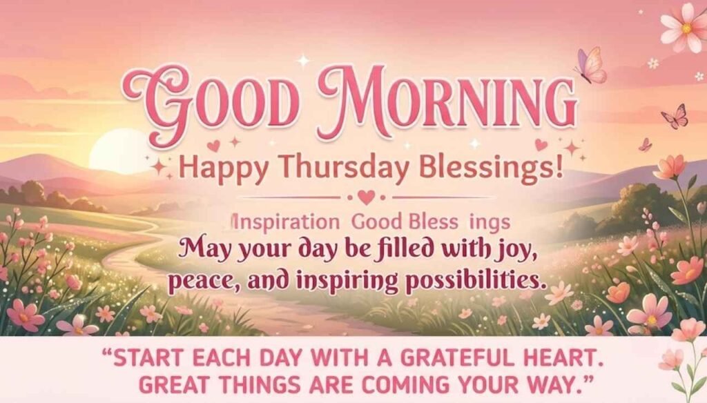 Inspiration good morning Thursday blessings
