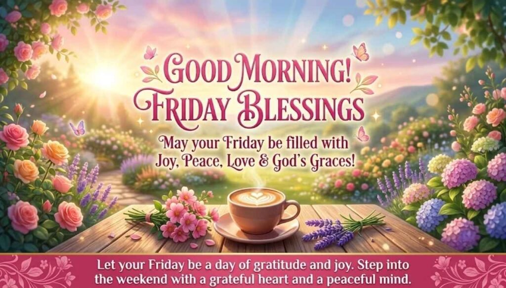 Positive good morning Friday blessings