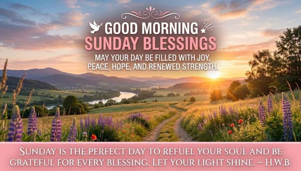 Powerful inspirational good morning Sunday blessings