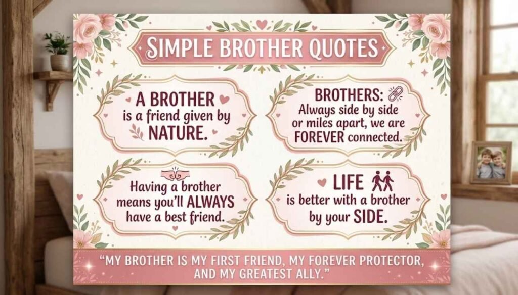 Simple Brother Quotes