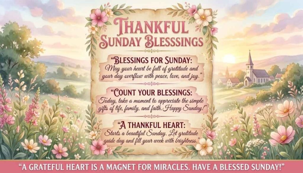 Thankful Sunday Blessings Quotes