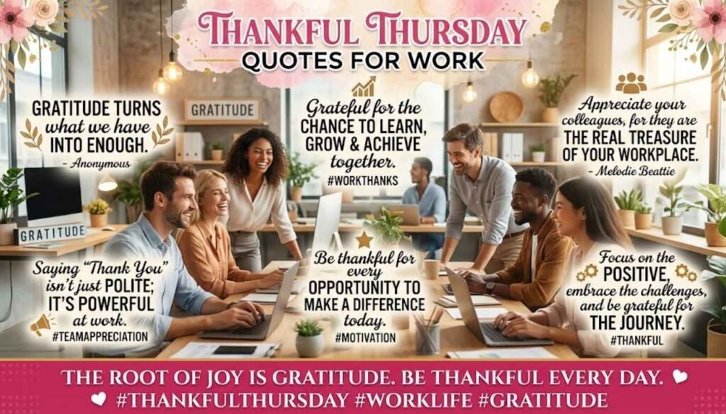 Thankful Thursday Quotes for Work