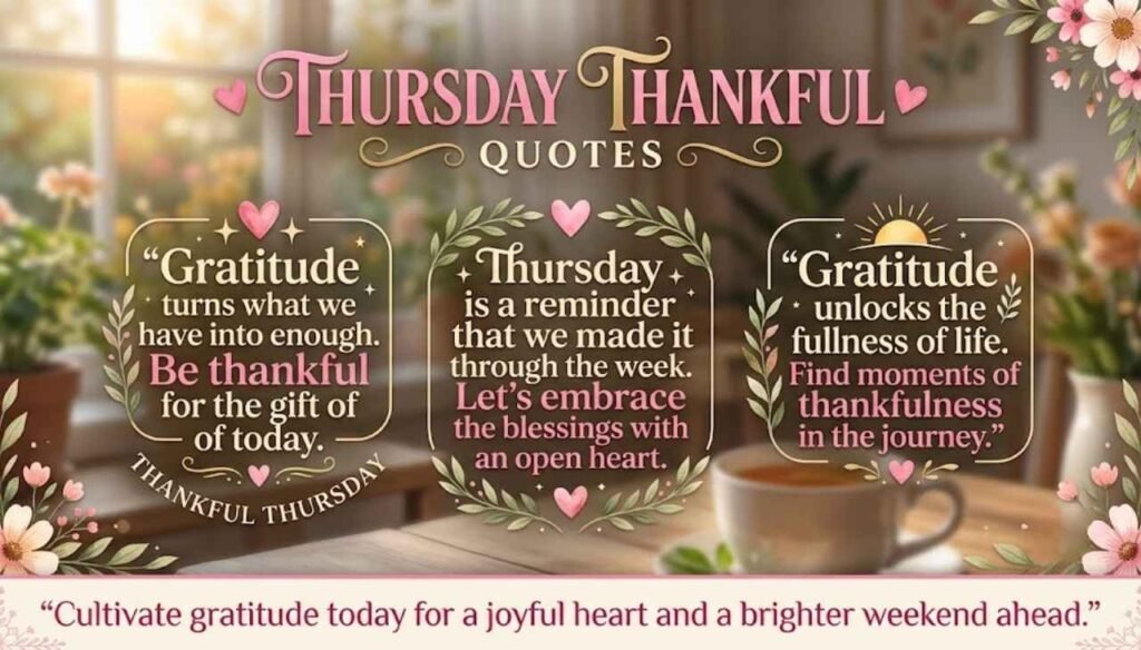 Thankful Thursday Quotes