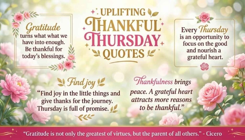 Uplifting thankful Thursday quotes