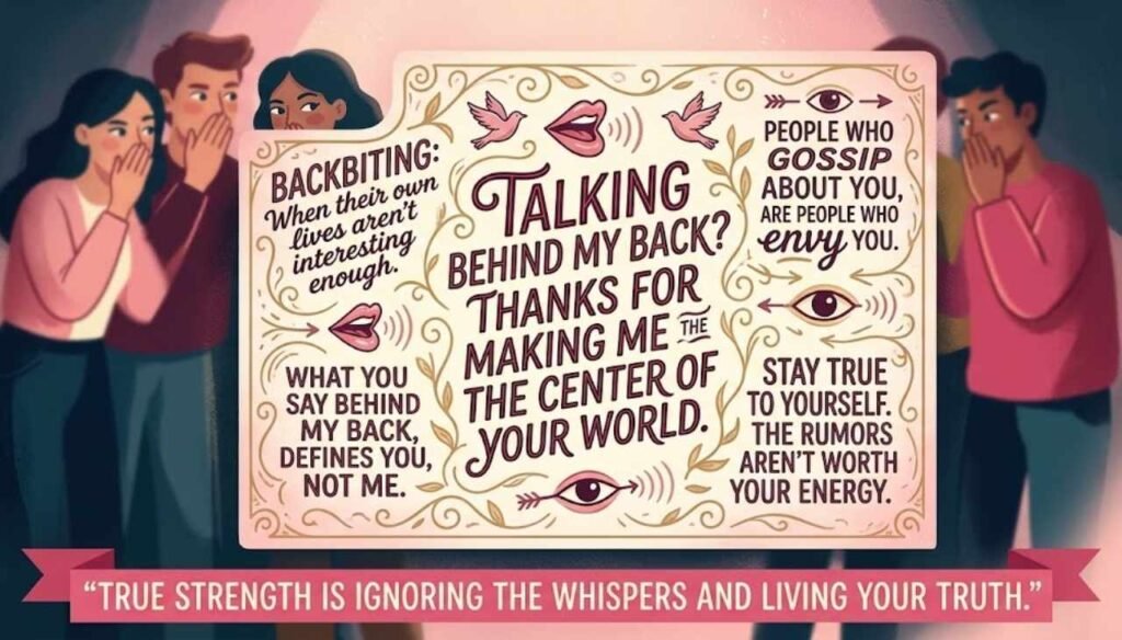 Backbiting gossip talking behind my back quotes