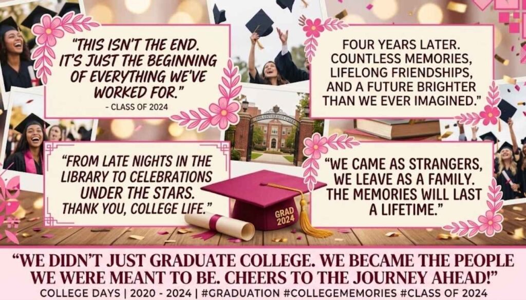 College life end quotes