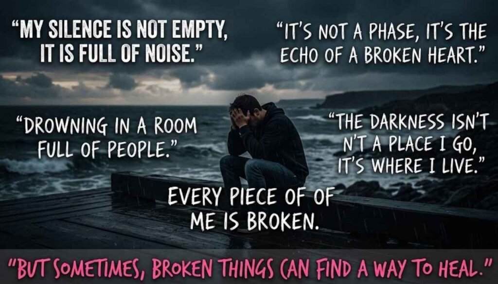 Depression deep broken dark quotes
