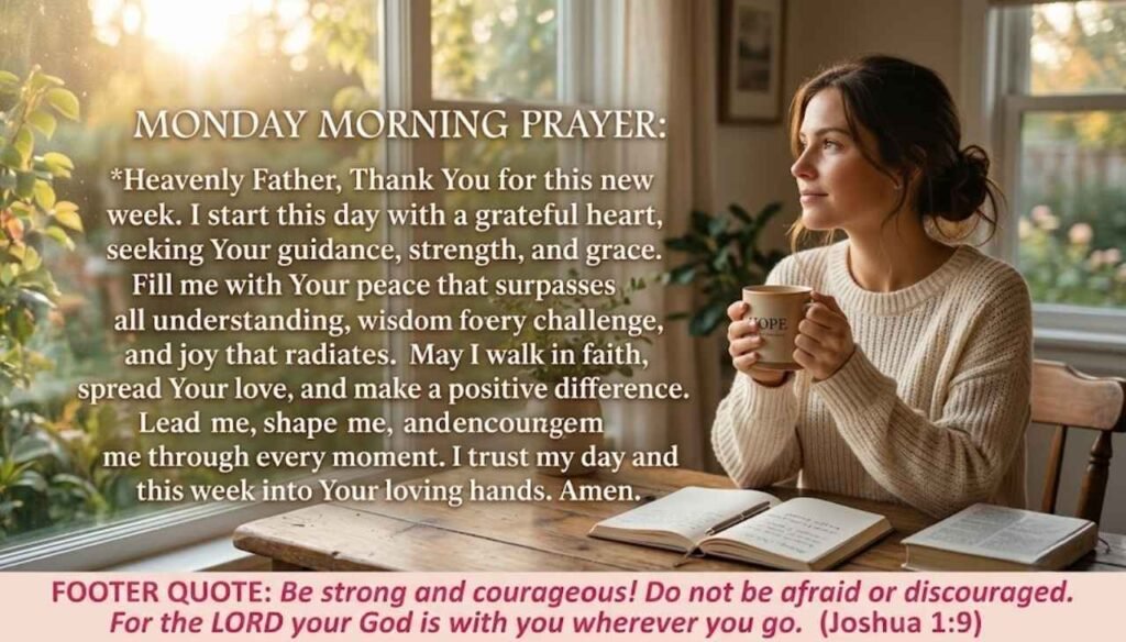 Encouragement Monday morning prayer