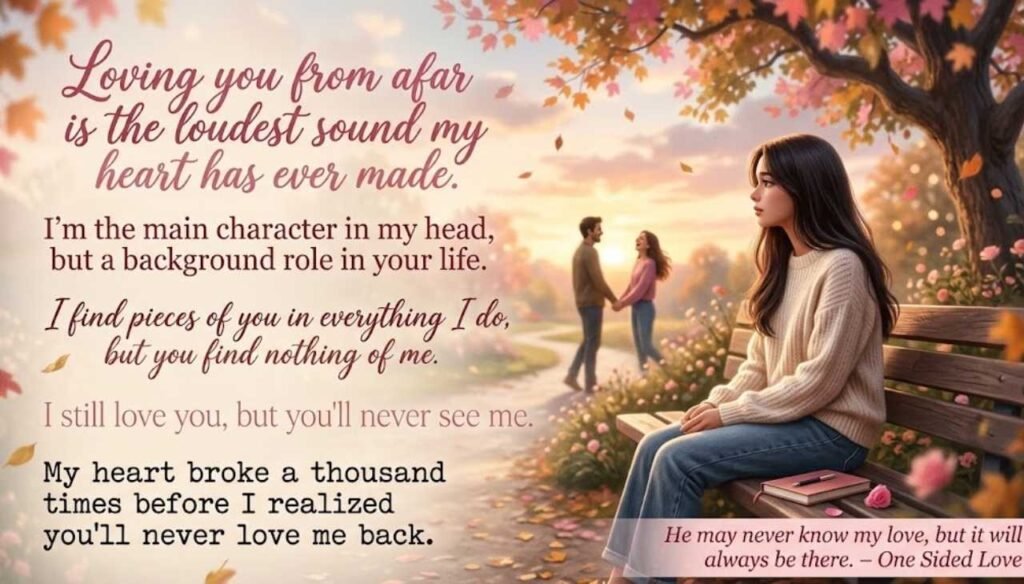 Girl one sided love quotes