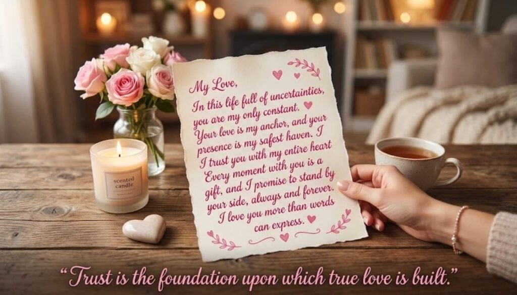 Heart-Touching Love and Trust Messages for Him