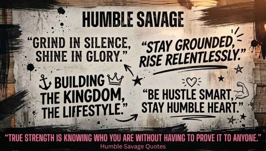 Humble savage quotes