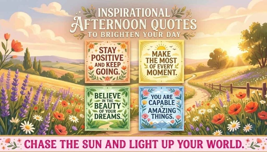 Inspirational Afternoon Quotes to Brighten Your Day