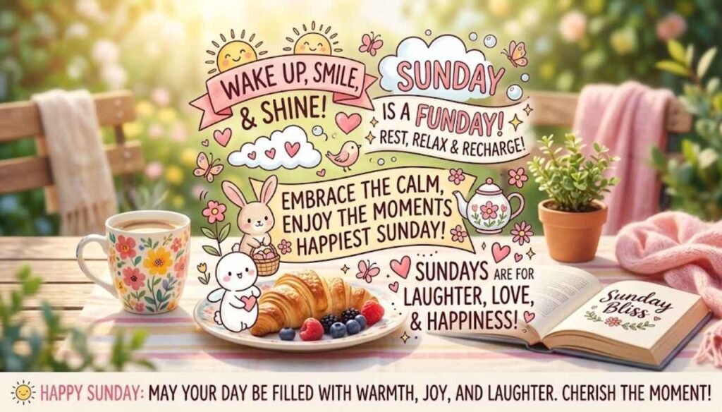 Inspirational cute happy Sunday quotes