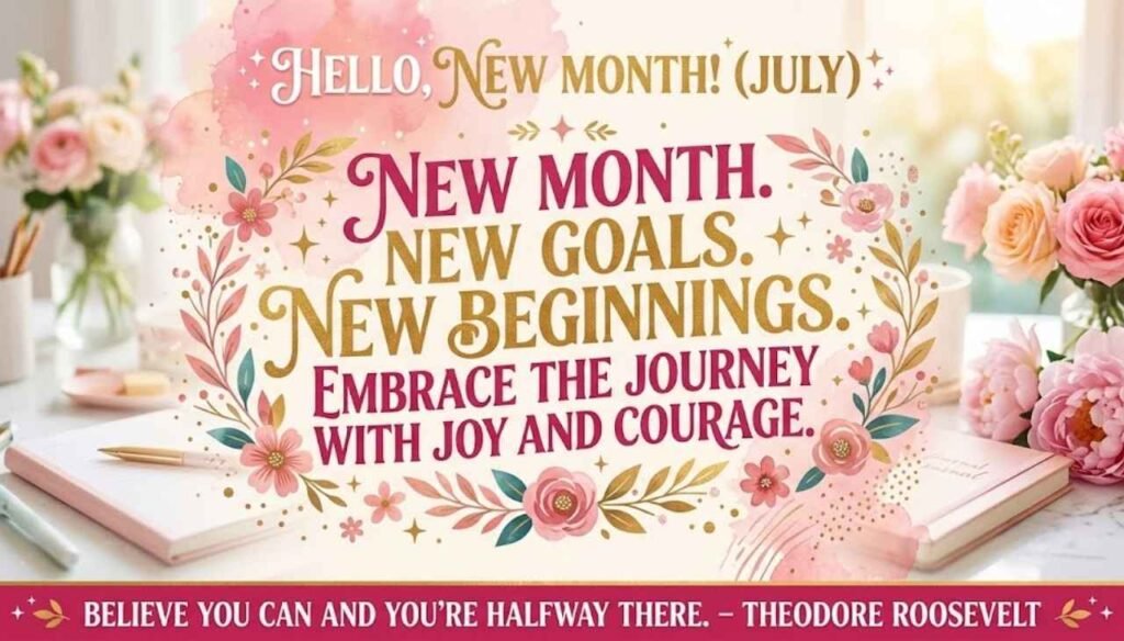 New month motivation