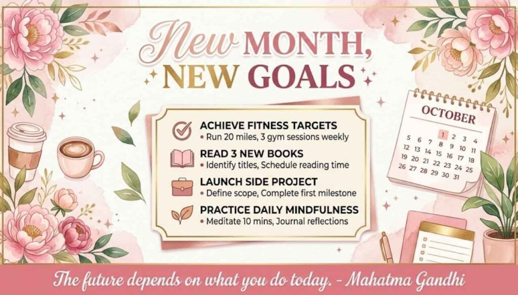New month, new goals