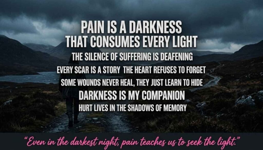 Pain dark quotes