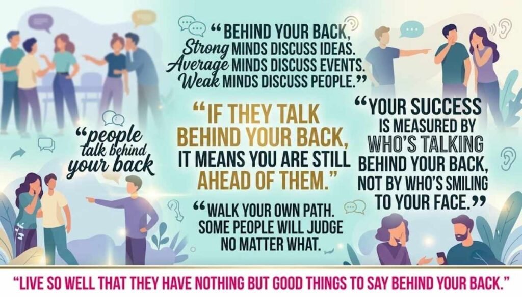 People talk behind your back quotes