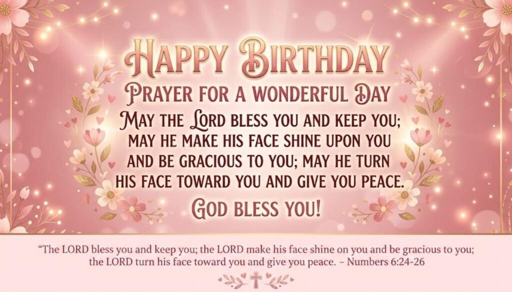 Prayer Happy Birthday God Bless You