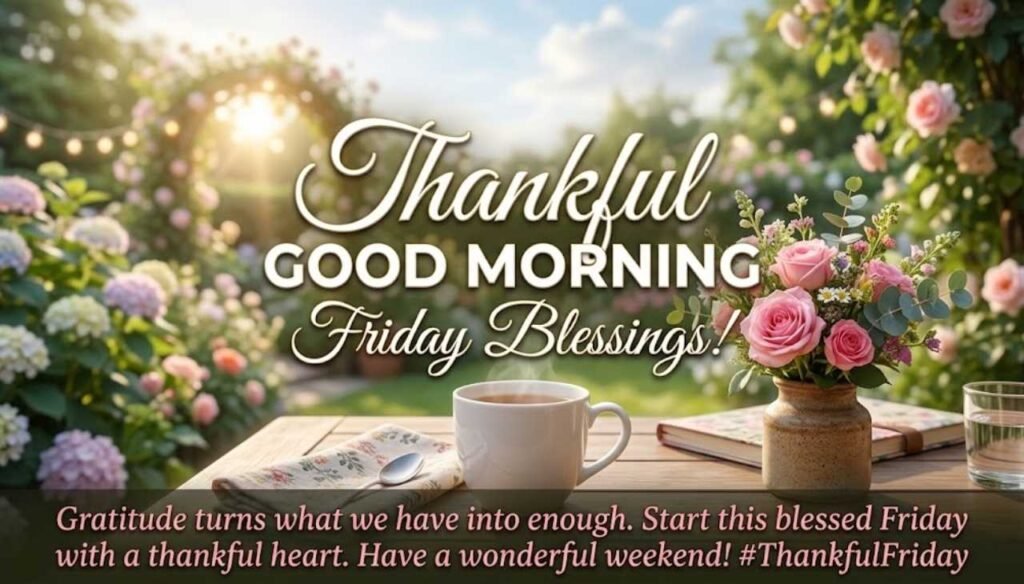 Thankful good morning friday blessings