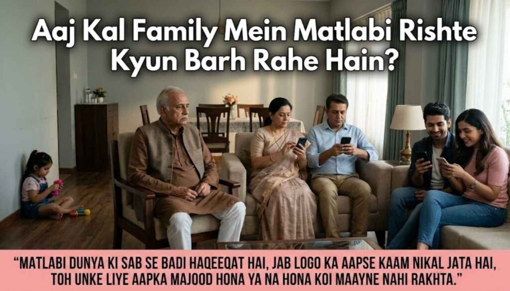 Aaj Kal Family Mein Matlabi Rishte Kyun Barh Rahe Hain?