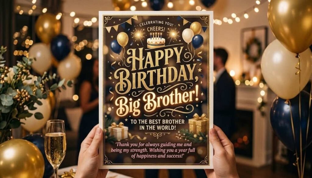 Bade bhai ko birthday wish kaise kare in English