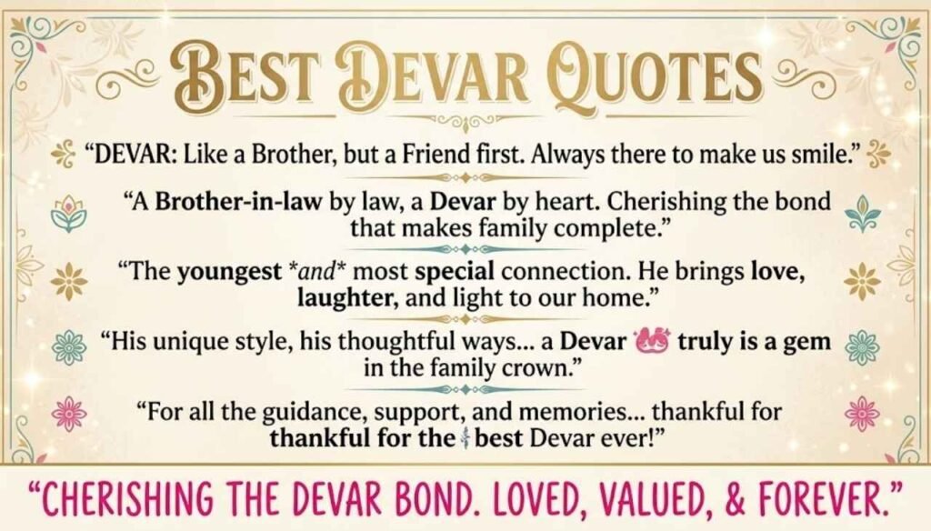 Best devar quotes in english