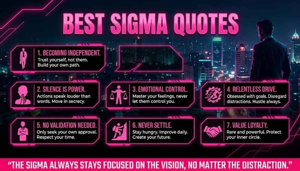Best sigma quotes