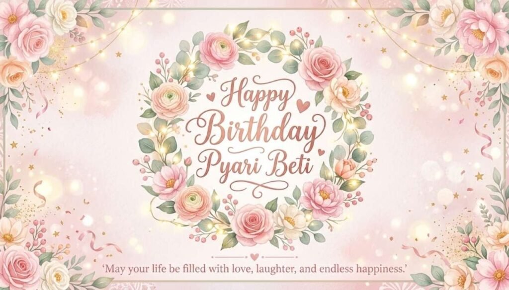 Beti ko birthday wish in English in Hindi