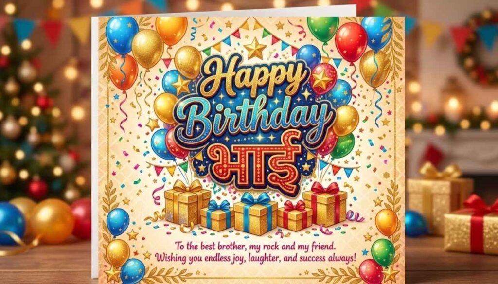 Birthday wishes for brother in Hindi English