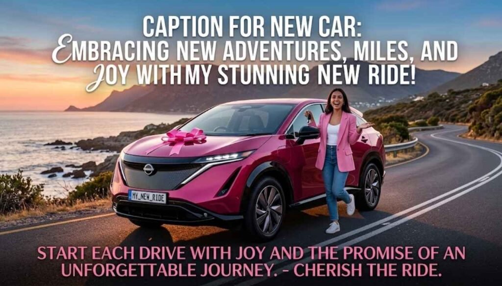 Caption for new car