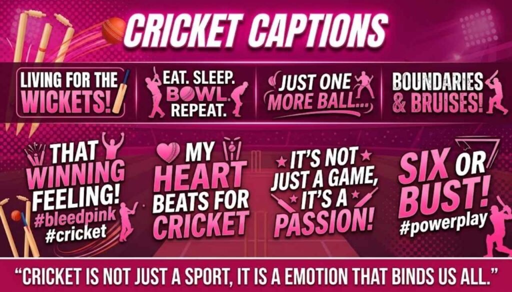 Cricket captions