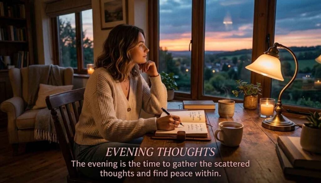 Evening thoughts in english