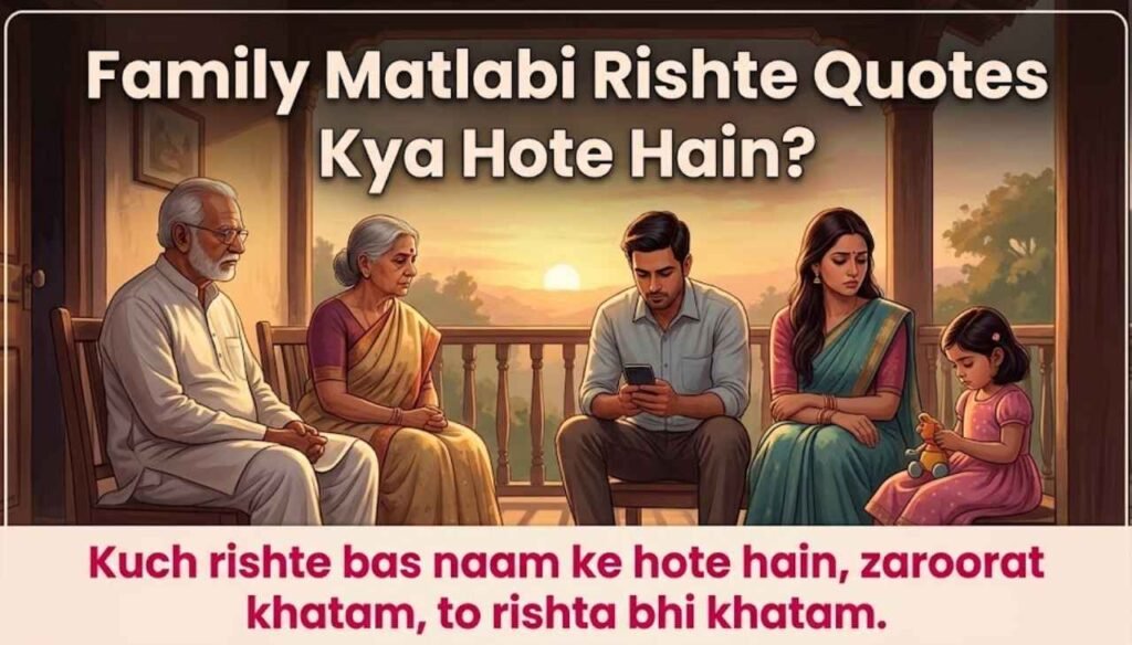Family Matlabi Rishte Quotes Kya Hote Hain?