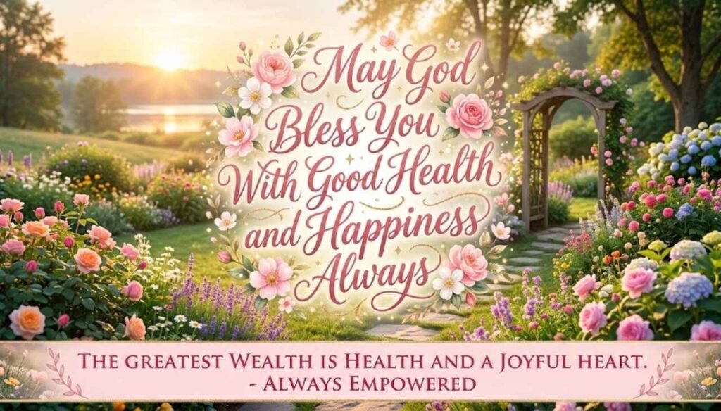 May god bless you with good health and happiness always