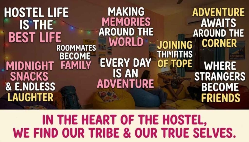 Hostel vibes quotes