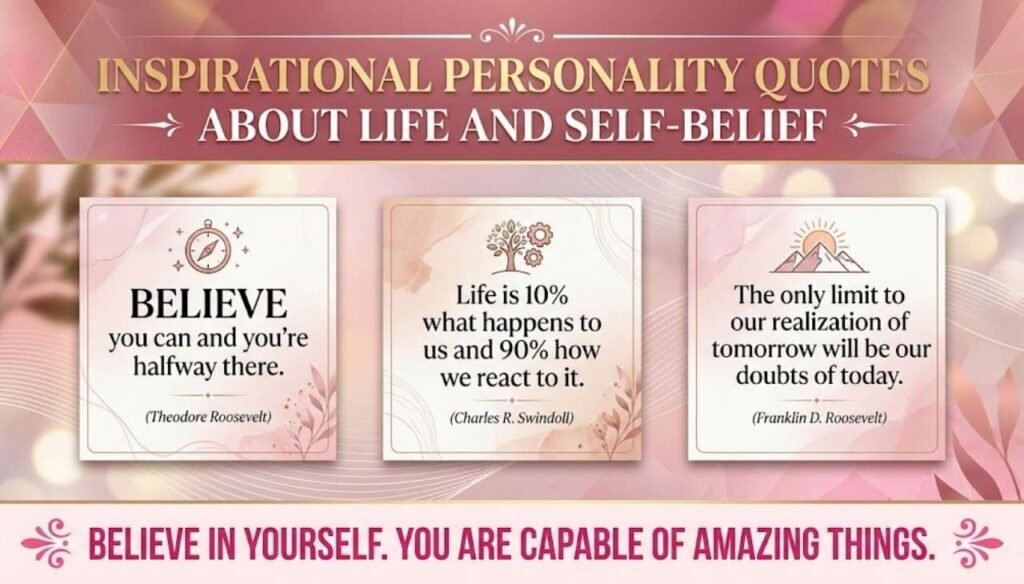 Inspirational Personality Quotes About Life and Self-Belief