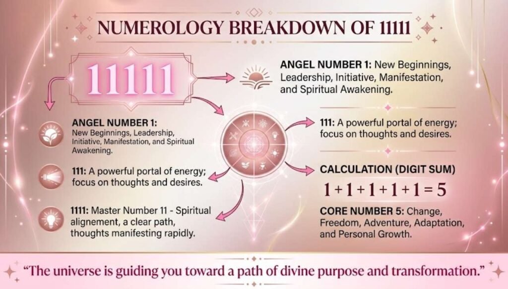 Numerology Breakdown of 11111