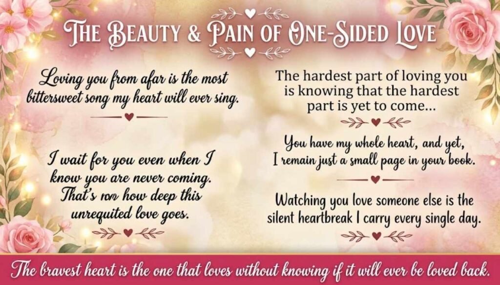 One Side Love Quotes in English
