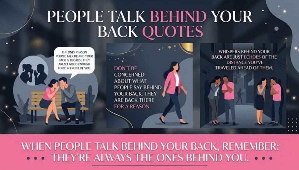 People talk behind your back quotes
