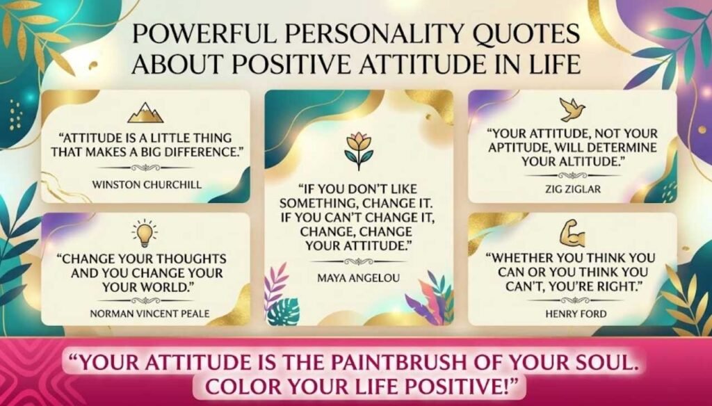 Powerful Personality Quotes About Positive Attitude in Life