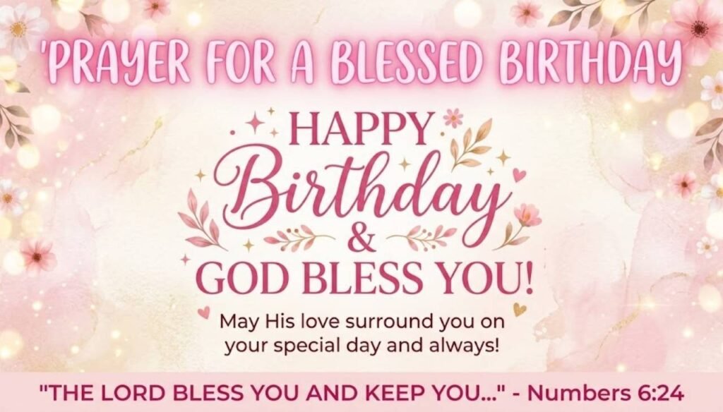 Prayer happy birthday god bless you