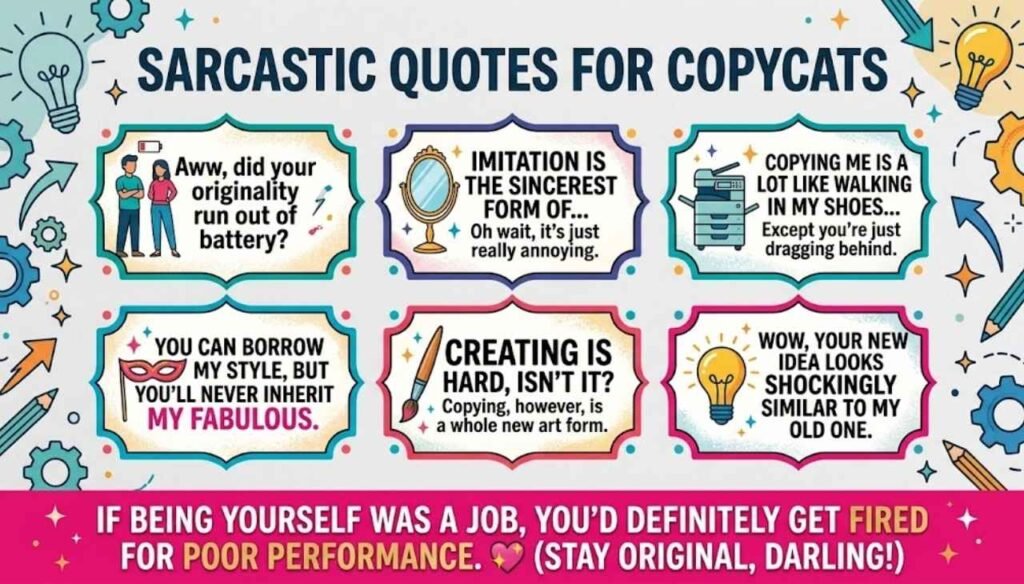 Sarcastic Quotes for Copycats