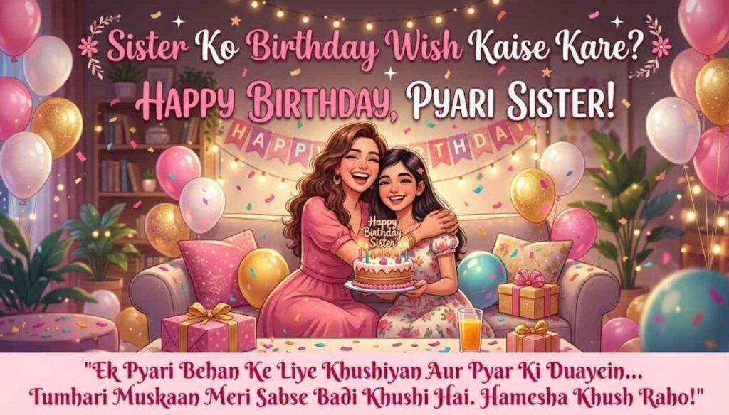 Sister Ko Birthday Wish Kaise Kare